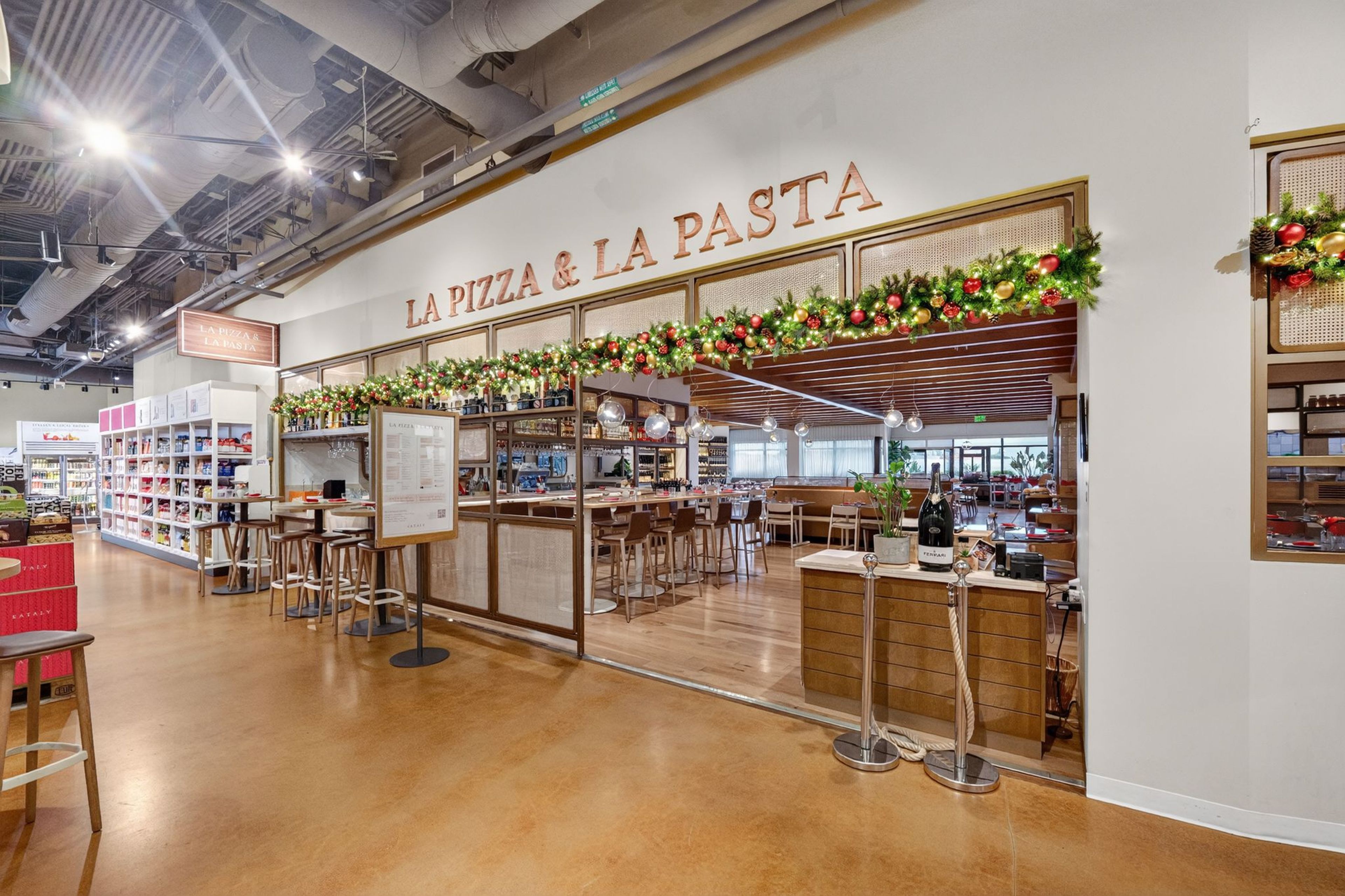La Pizza and La Pasta, an event space at Eataly Silicon Valley