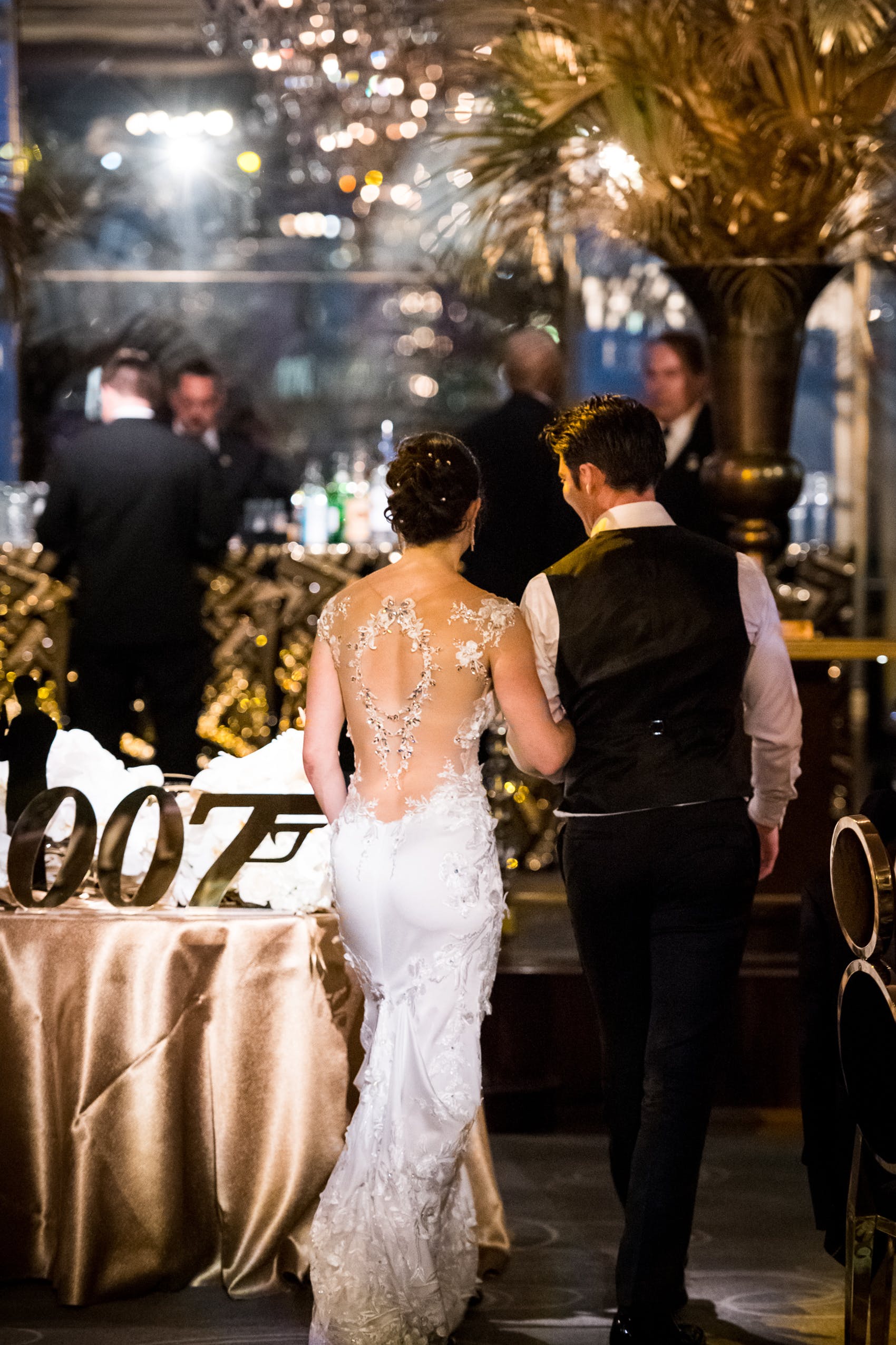 007 themed wedding