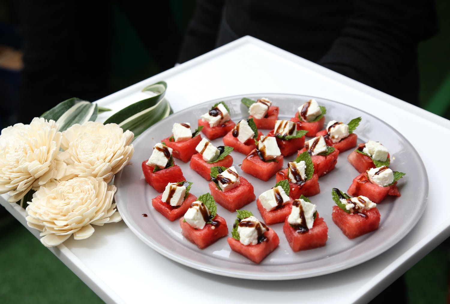 watermelon and feta bites
