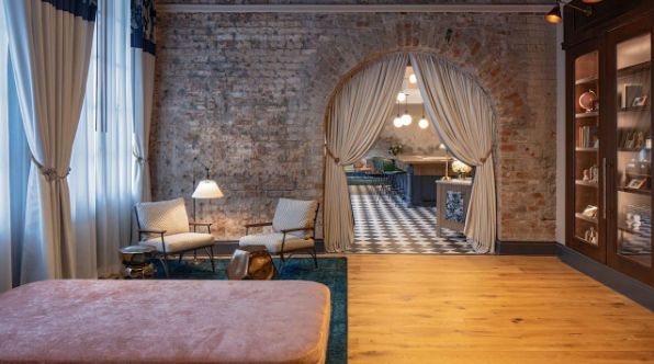 Brick backdrop venue