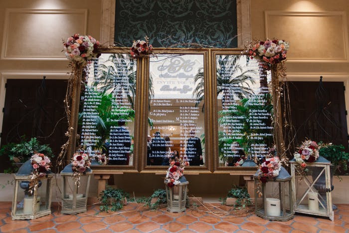 A mirrored table assignment