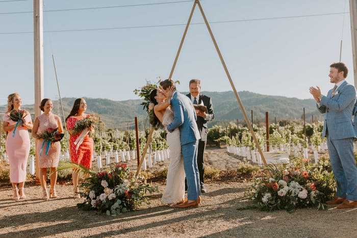 Boho wedding arch