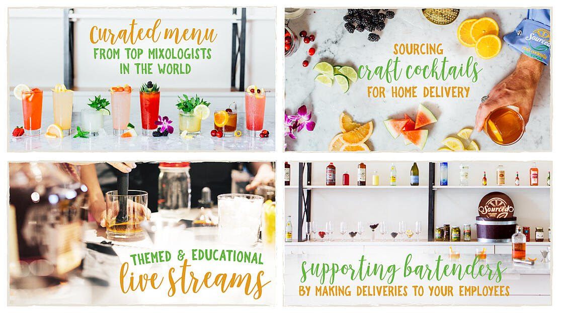 a picture separated in four quadrants highlighting different deals.