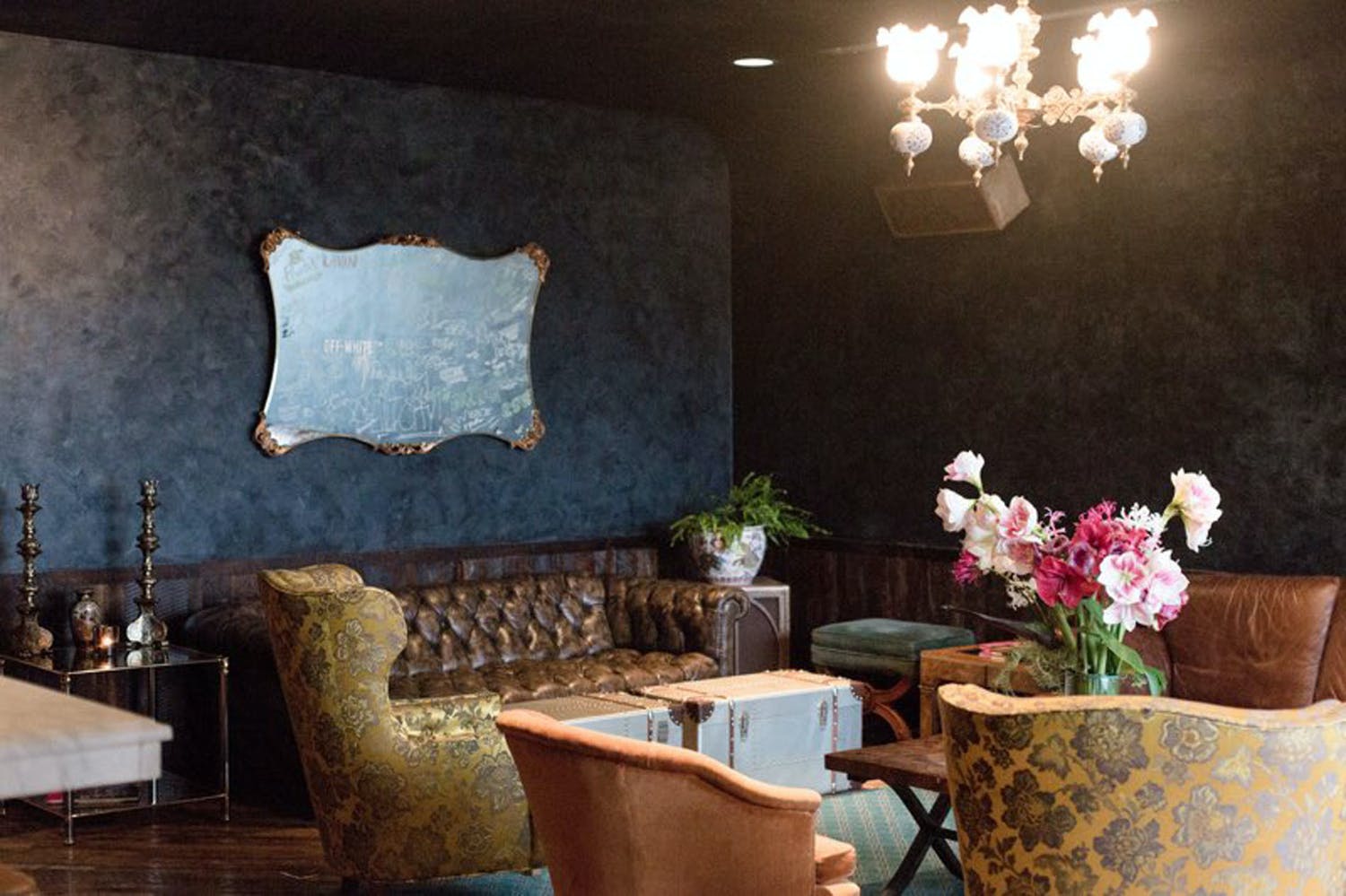 Private Dining Space in Upstairs Lounge at Eleven Eleven in the West Loop neighborhood of Chicago, Il