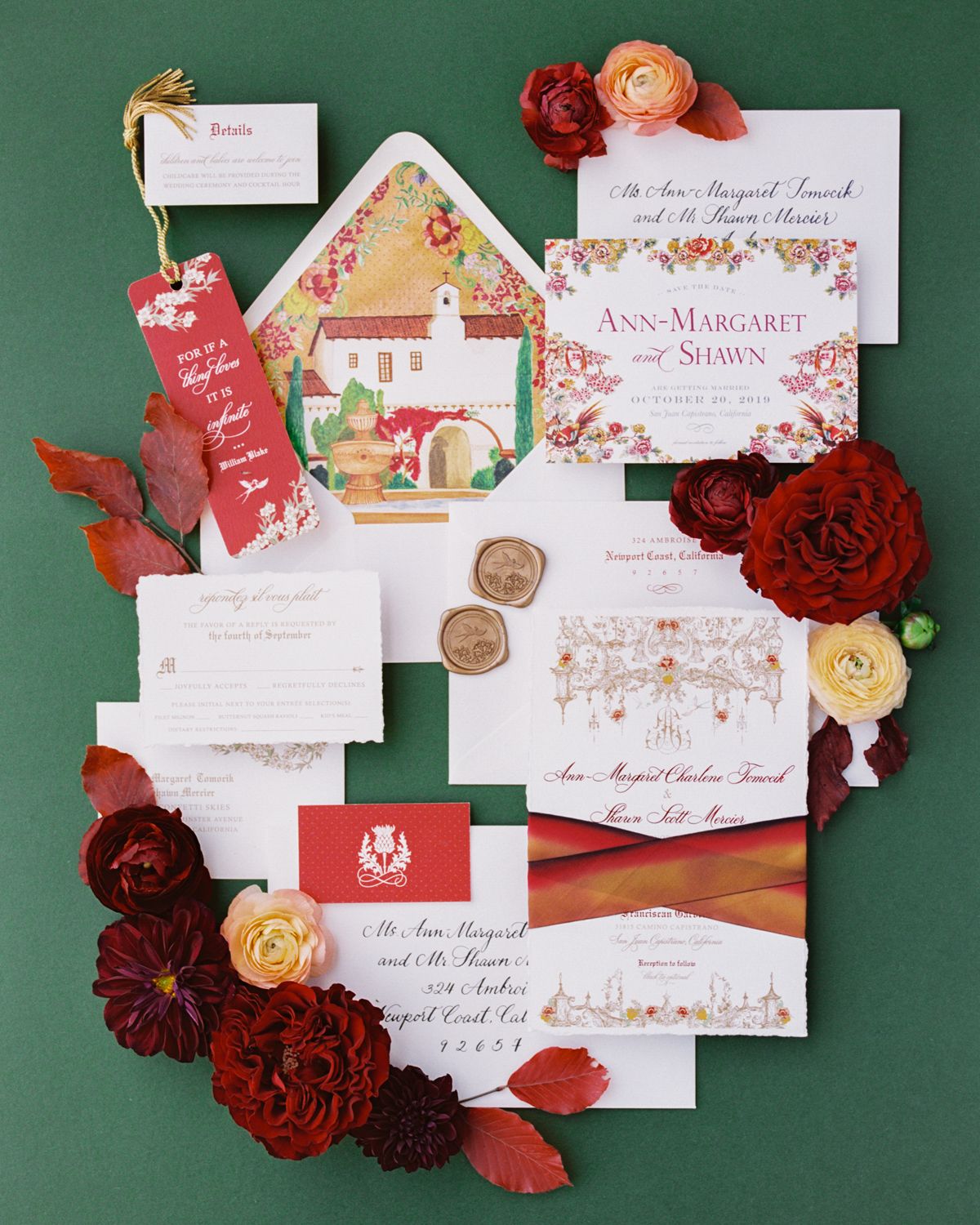 Fall Inspired Wedding at Franciscan Gardens