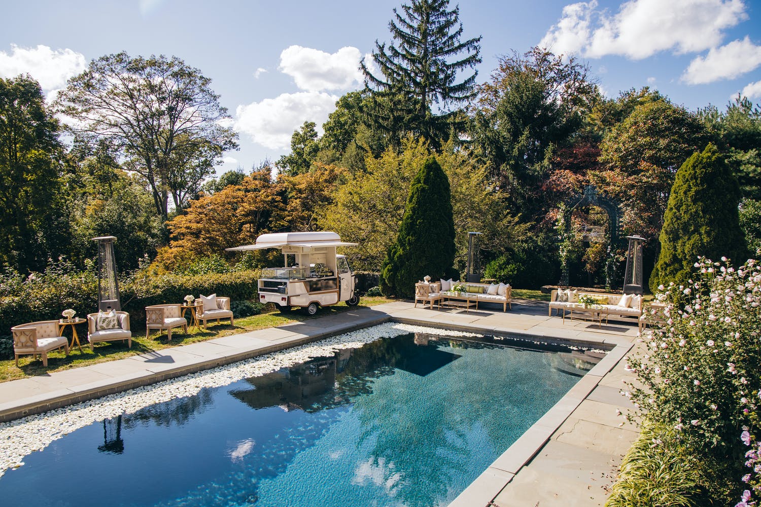 Poolside, Italian-Themed Backyard 40th Birthday Bash | PartySlate