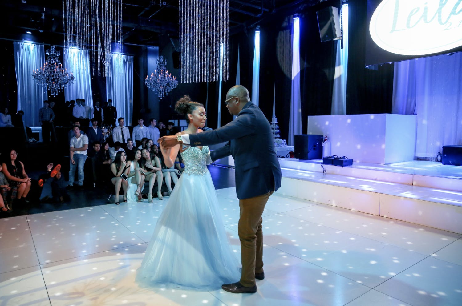 Father-Daughter Dance at Frozen-Themed Sweet 16 Party | PartySlate
