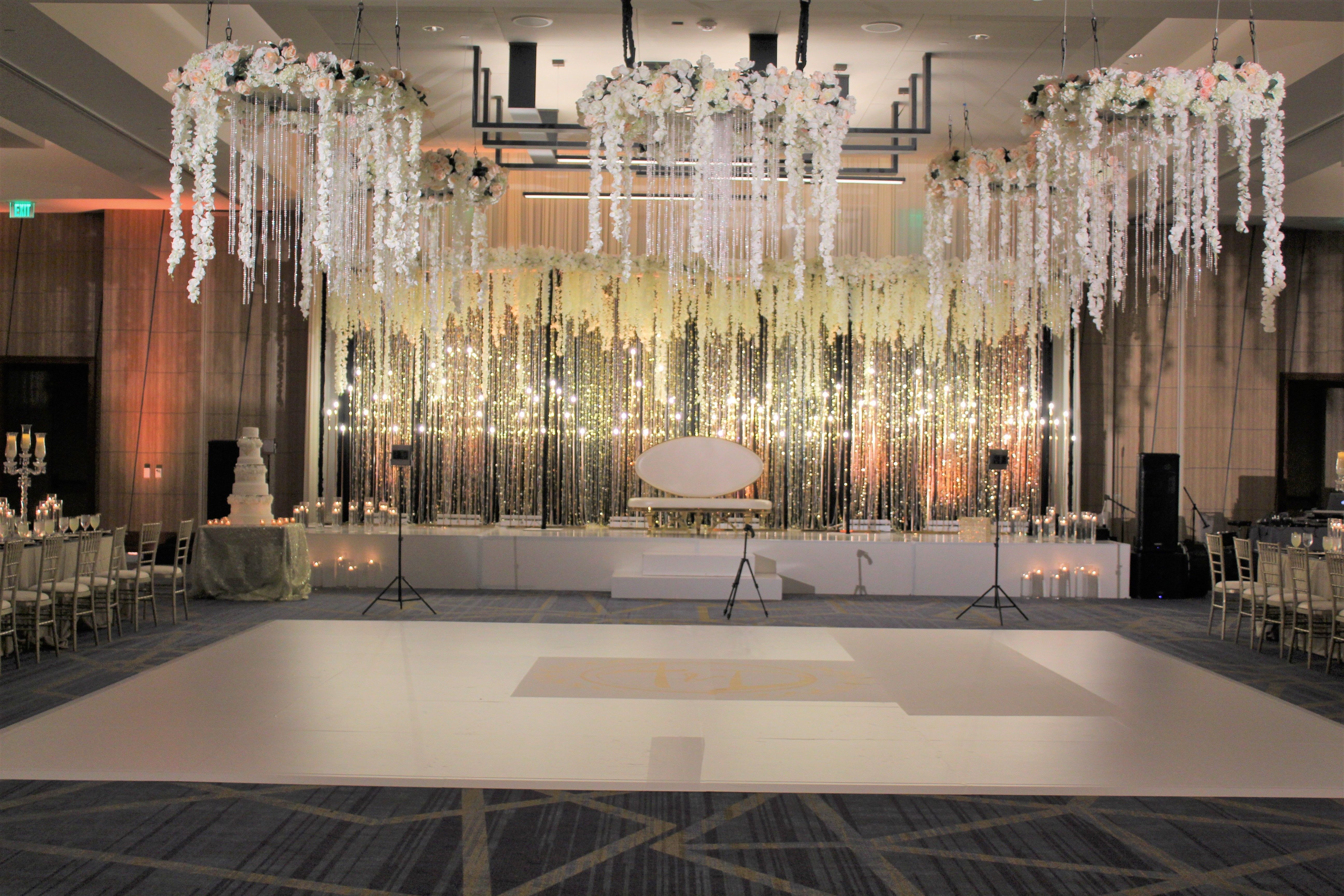 White & Gold Wedding at Westin Irving Convention Center at Las Colinas in Irving, TX | PartySlate