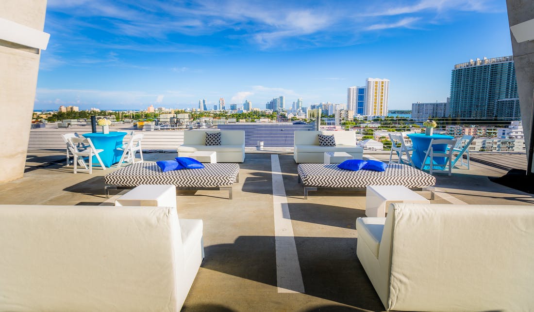 Rooftop Miami wedding venue space | PartySlate