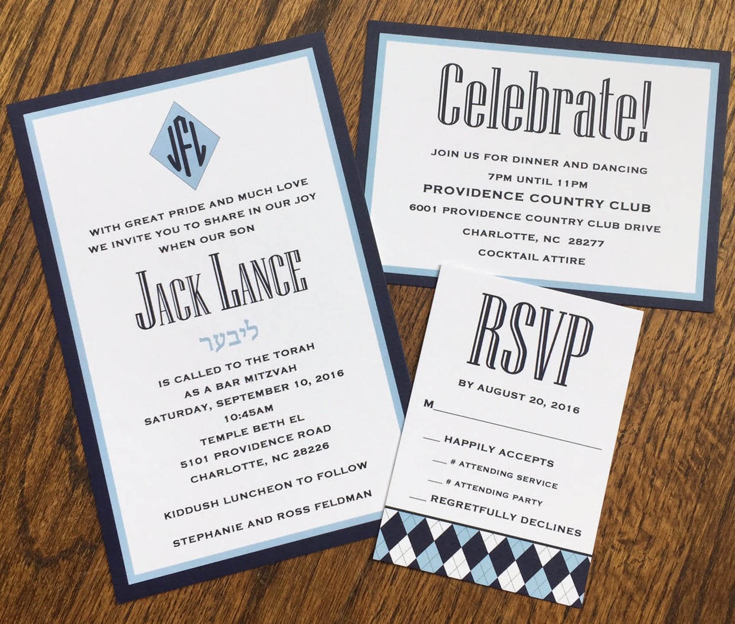 15 Bar Mitzvah Invitations to Get the Party Started - PartySlate, image size:1500x1275