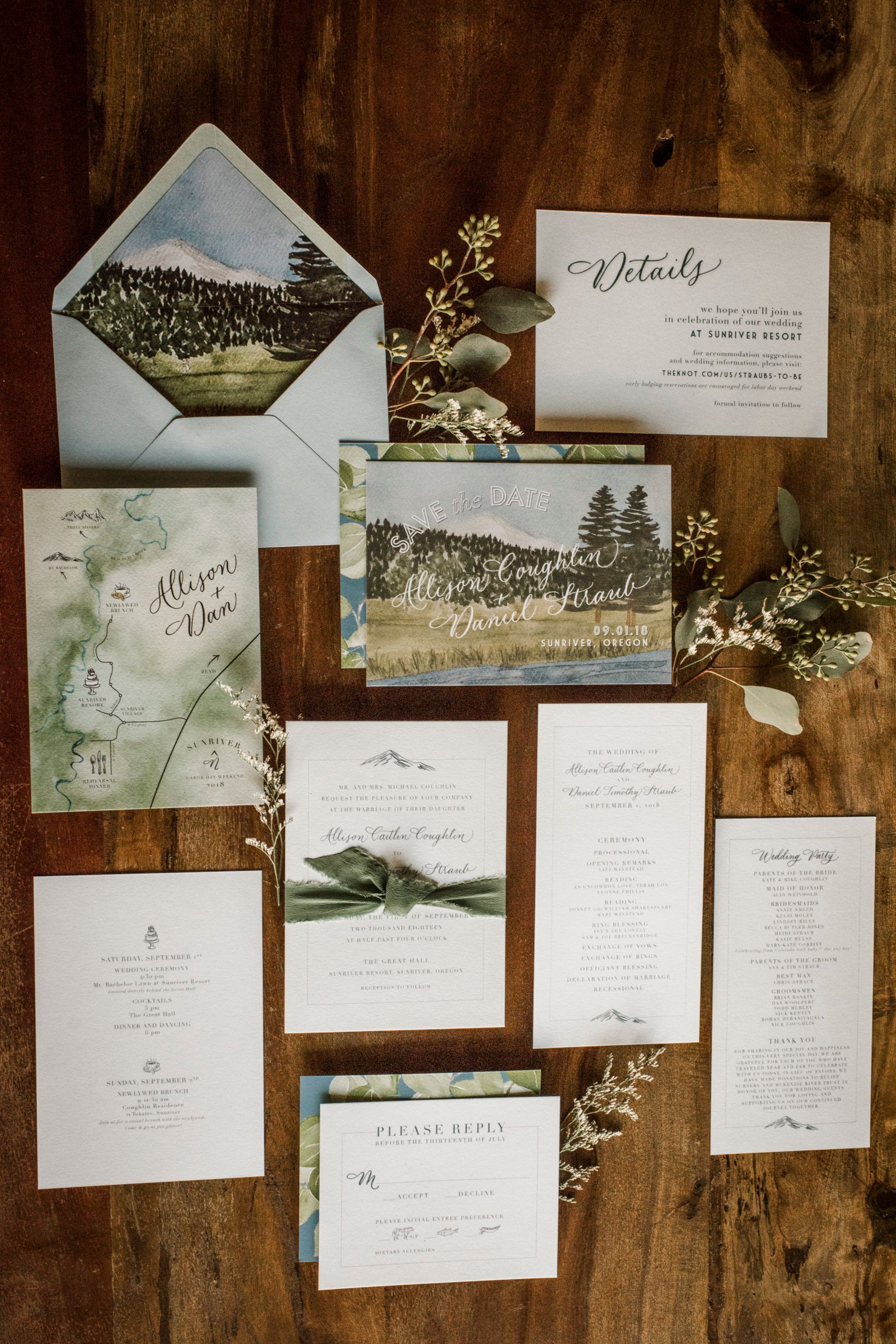 Timeless White River Lodge Wedding at Sunriver Resort in Sunriver, OR