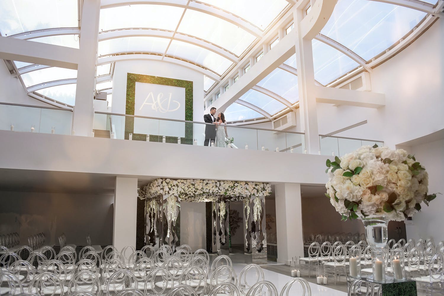 Bride and Groom Pose at 1 Hotel South Beach, One of the Top Miami Beach Hotels for Weddings | PartySlate