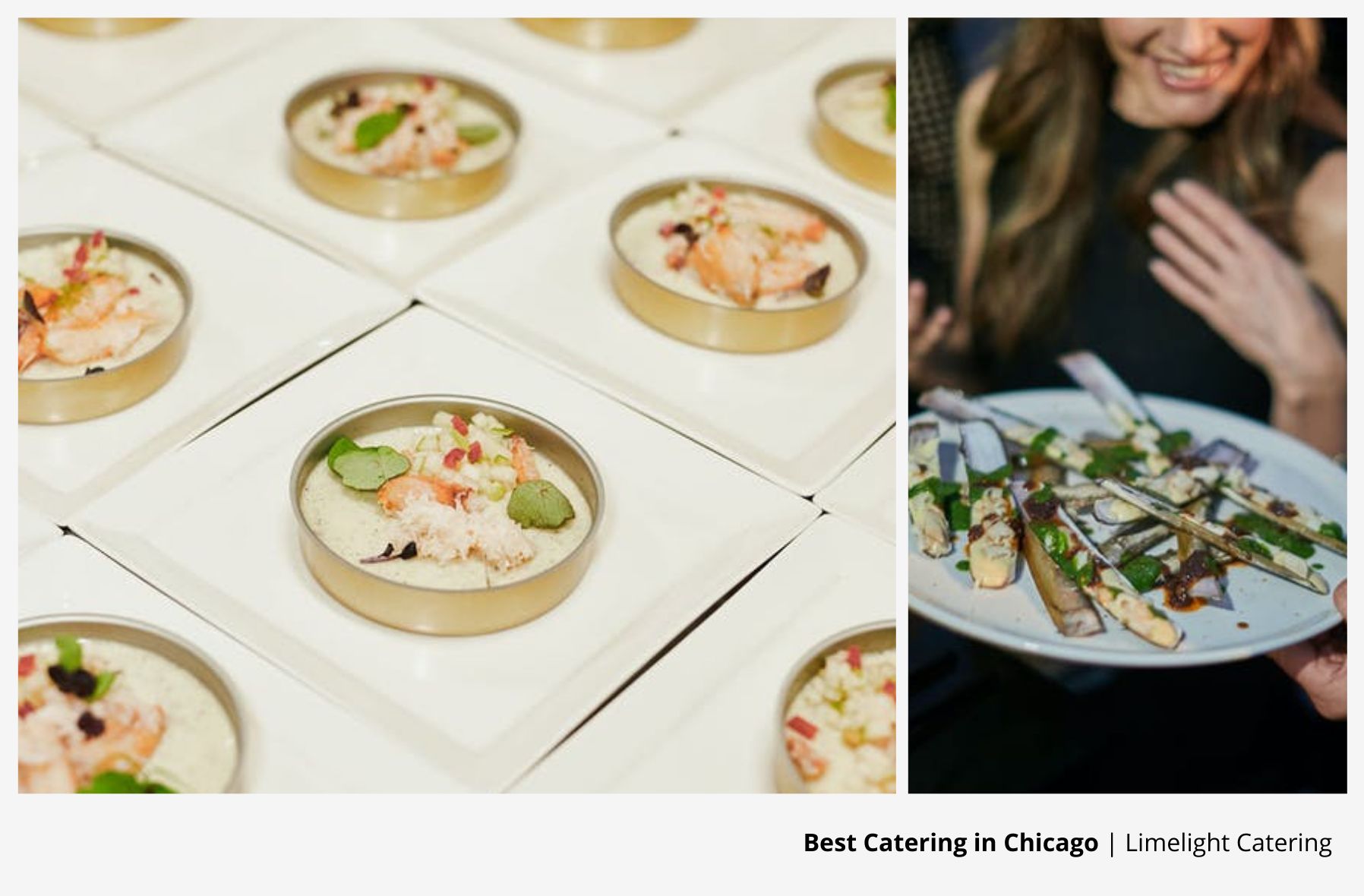 Bites served at a wedding party.