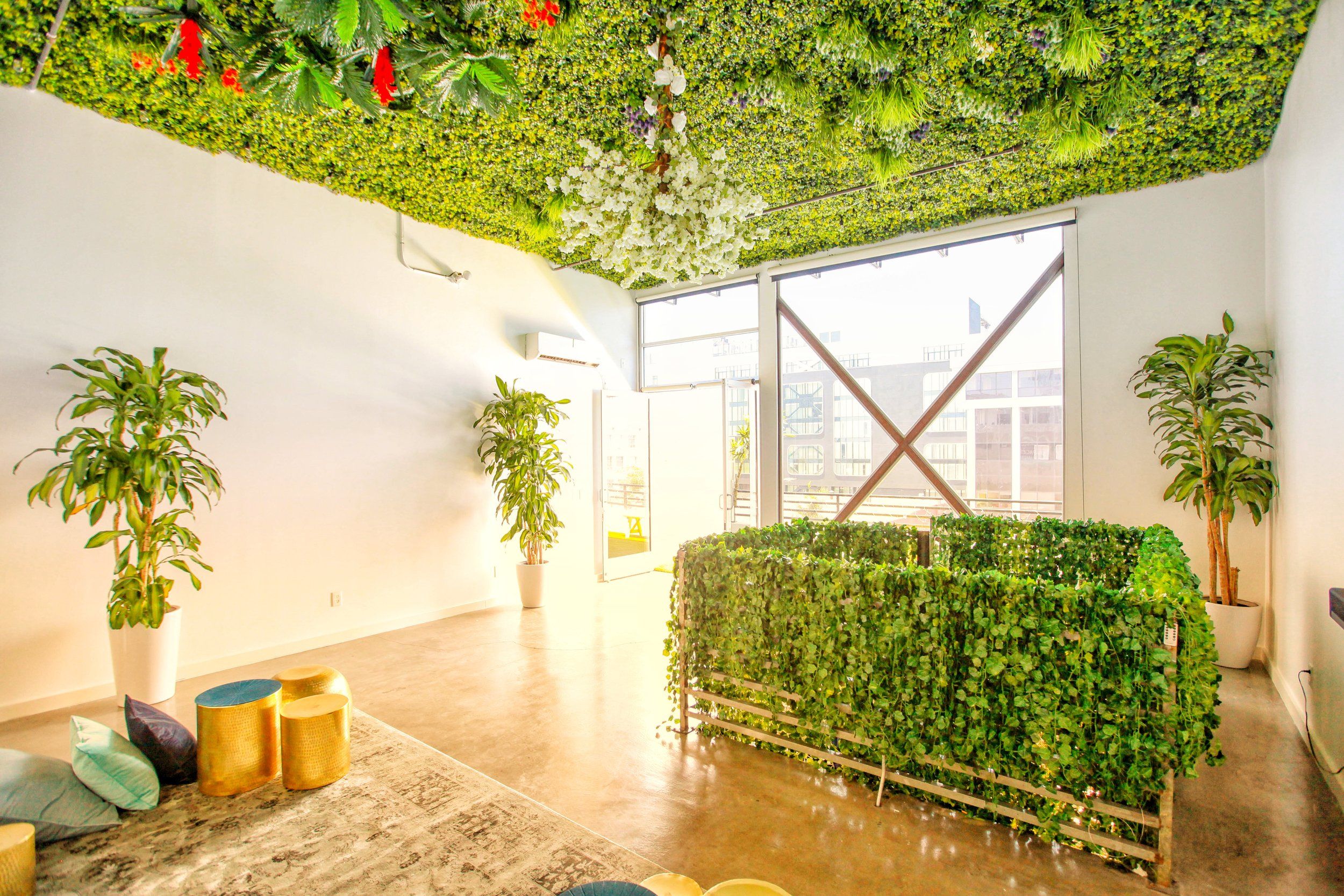 Secret Garden Loft Event Space With Garden Ceiling in Los Angeles, CA | PartySlate