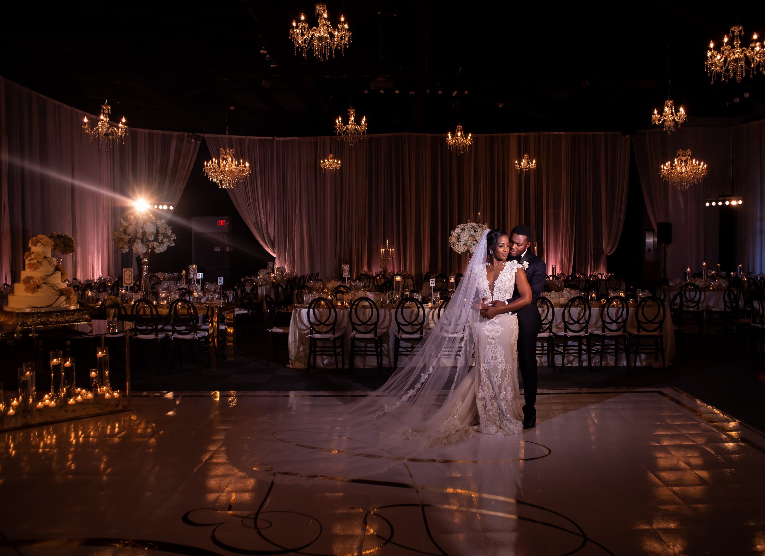 Bride and groom smile at each other at classic wedding planned by A Conceal Affair from Houston, TX | PartySlate