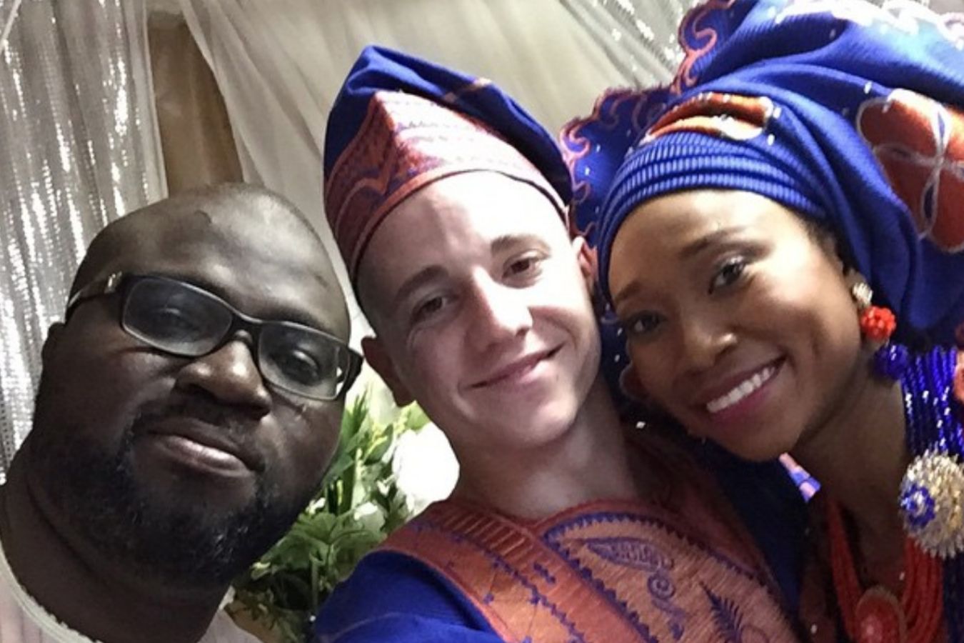 DJ 6 Double 0 Poses with Bride and Groom at Multi-Cultural Wedding | PartySlate