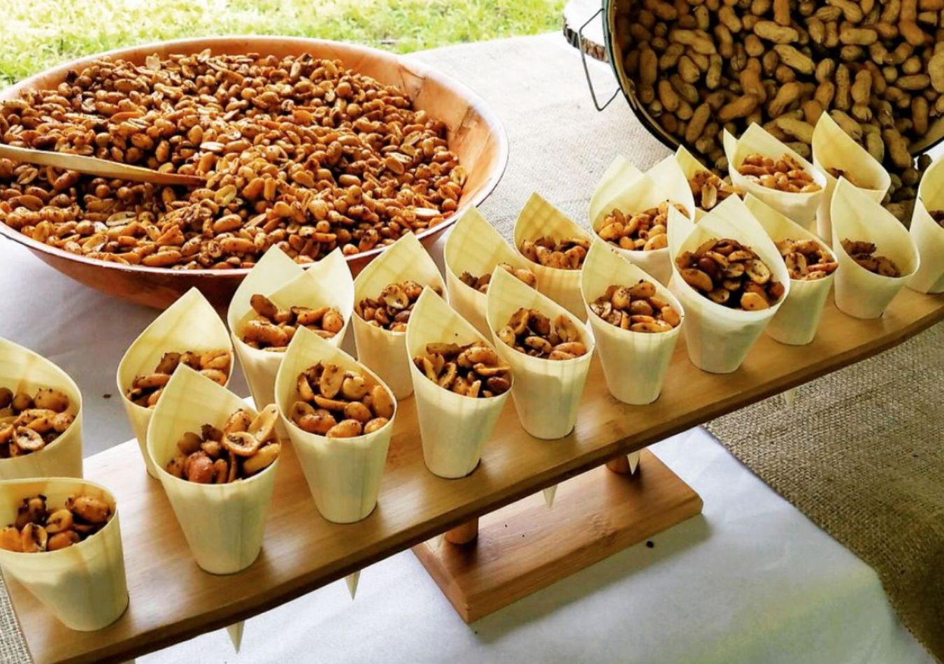 South asian individually-plated appetizers