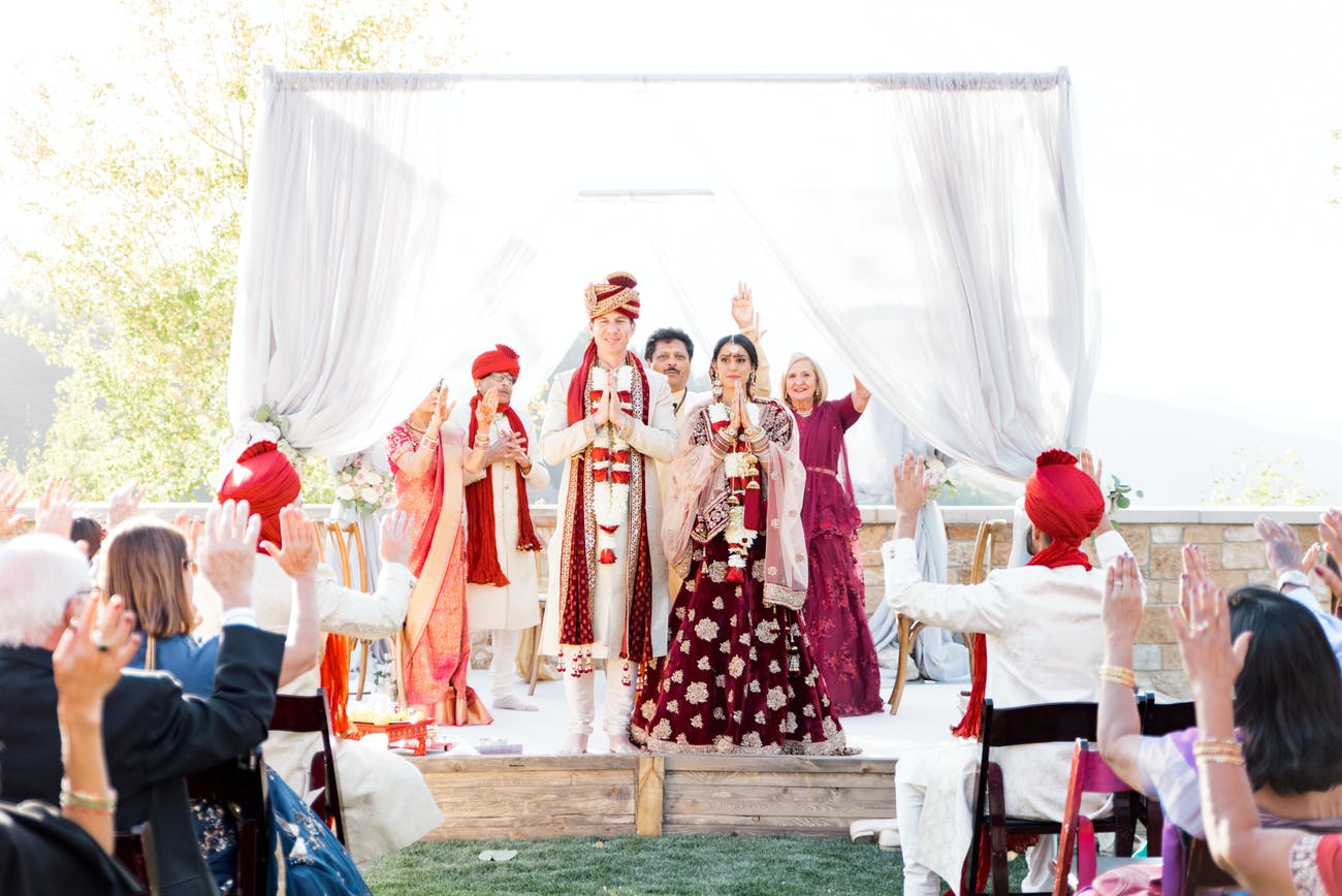 Traditional Indian Wedding Ceremony at Alter | PartySlate