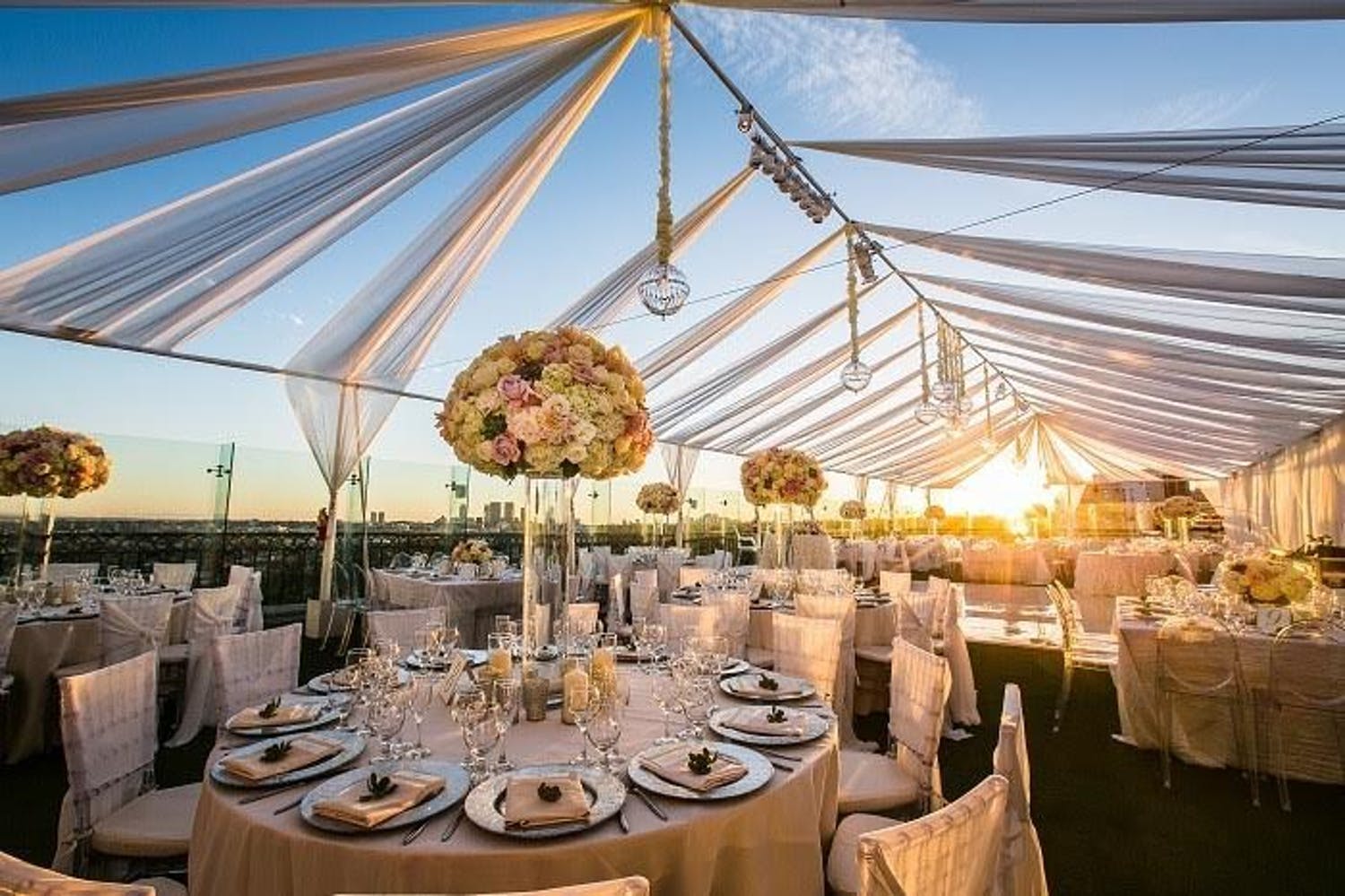 Open tenting at West End Rooftop at The London West Hollywood, CA | PartySlate