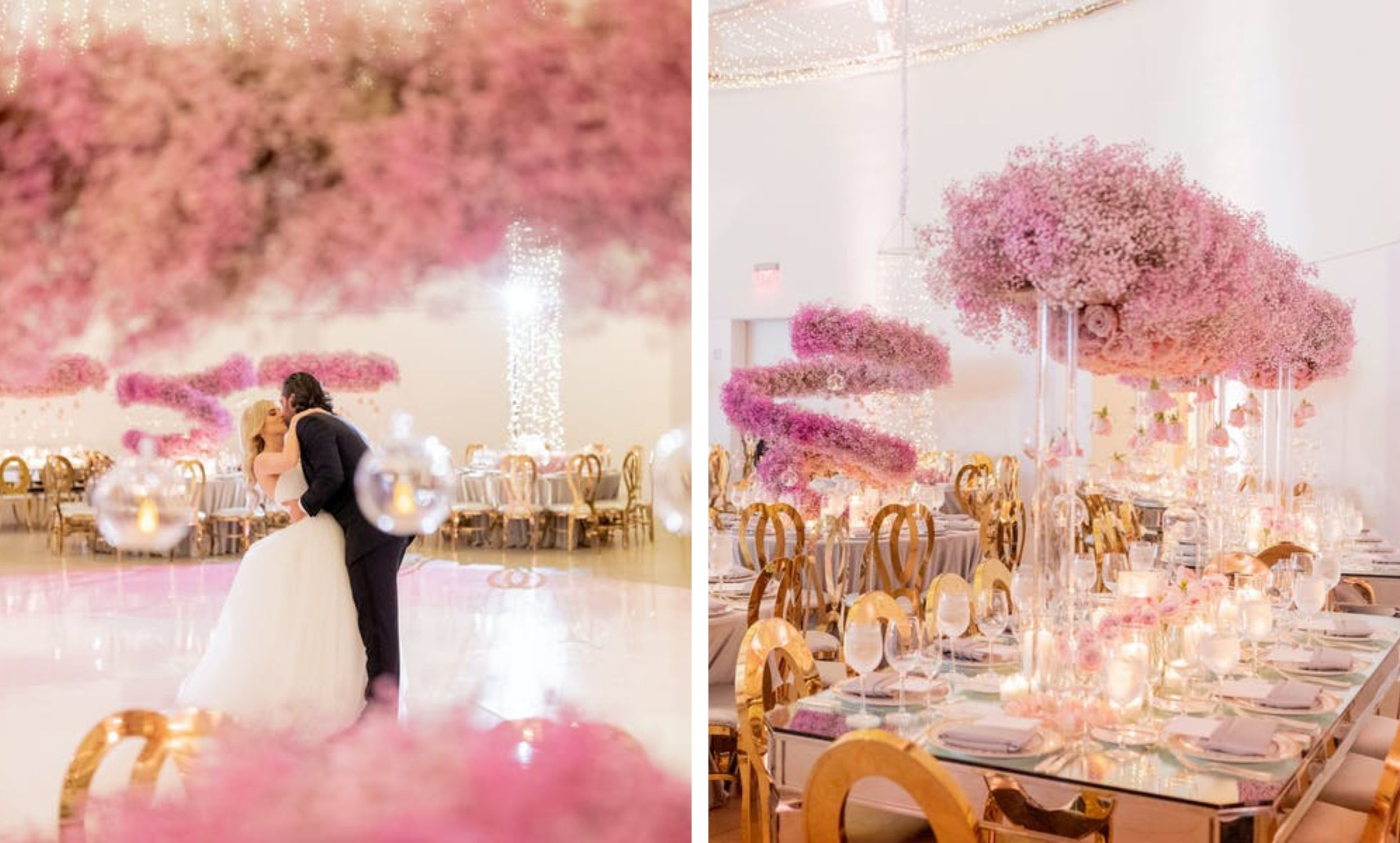 Pink floral arrangement