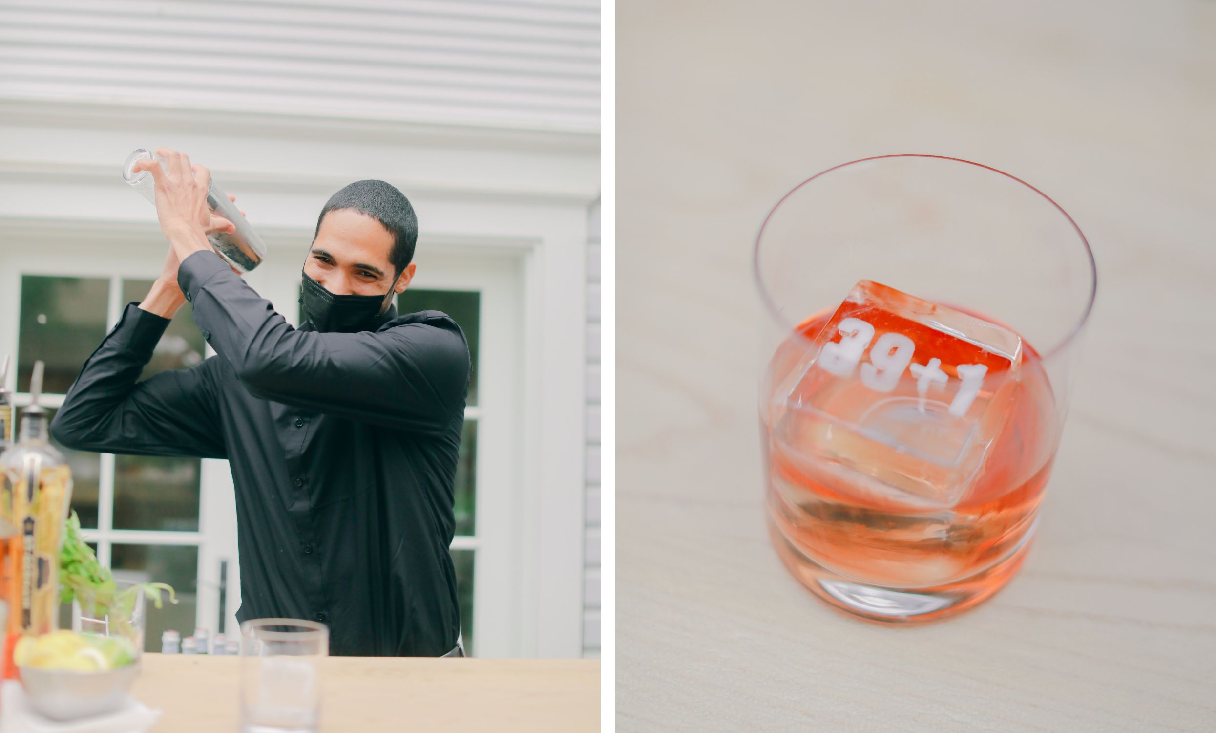 Personalized cocktail ice cubes