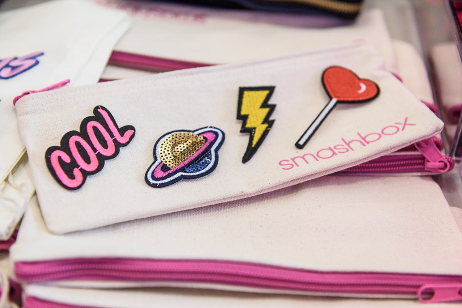 Swag bag with patches | PartySlate