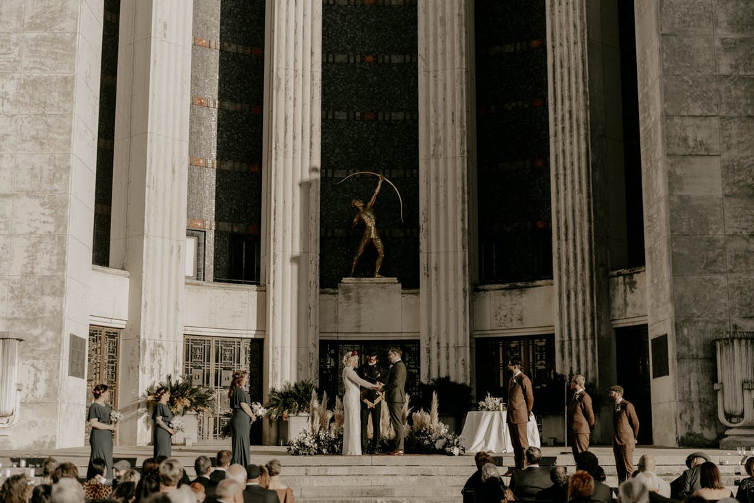 Secret Society Themed Wedding at Unique Dallas Wedding Venue The Hall of State | PartySlate