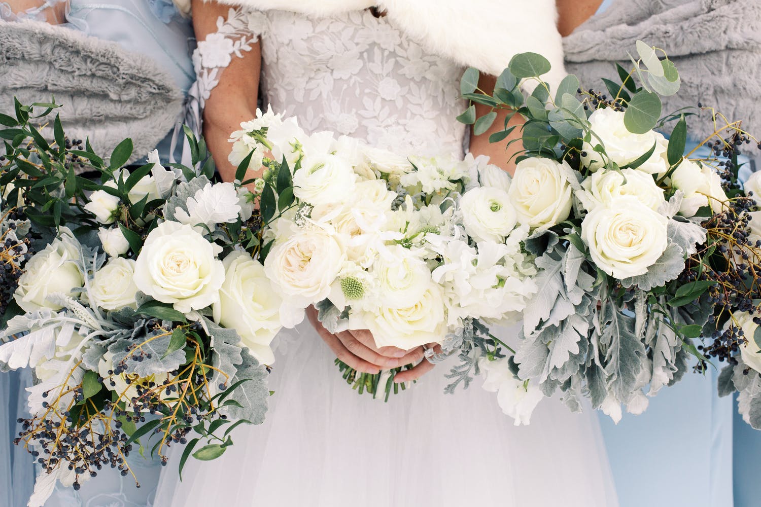 sachin and babi light blue dress Wonderland: Winter Wedding Ideas main image 1