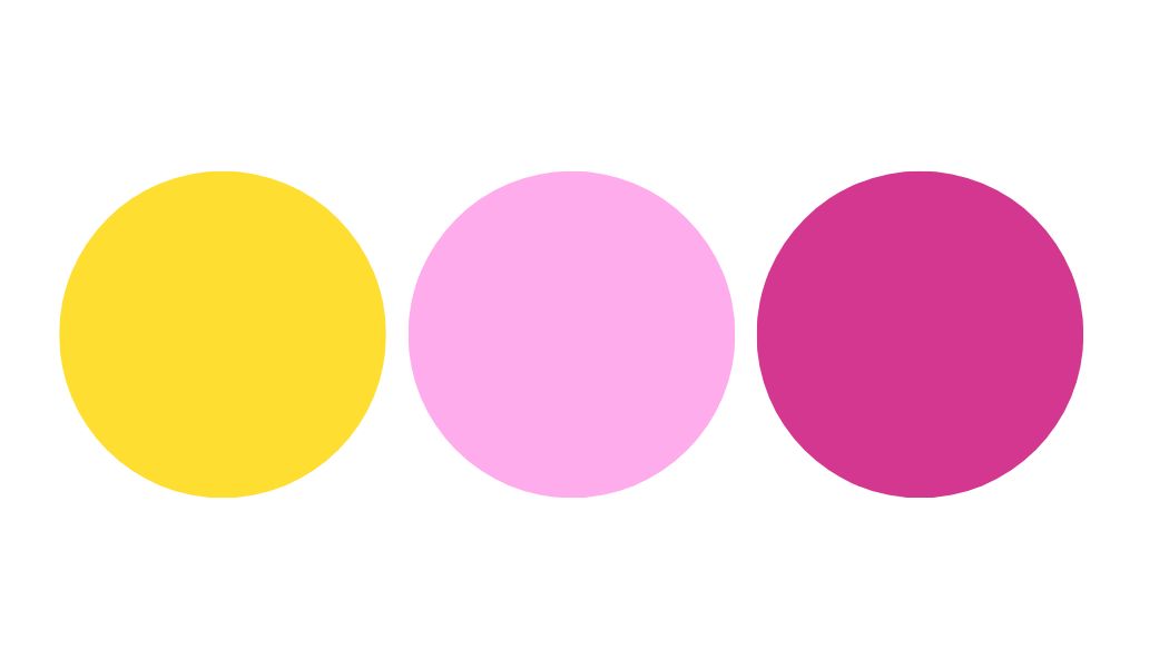 7. Bright and Sunny Beach Wedding Colors: carnation pink, dark pink, cheerful yellow