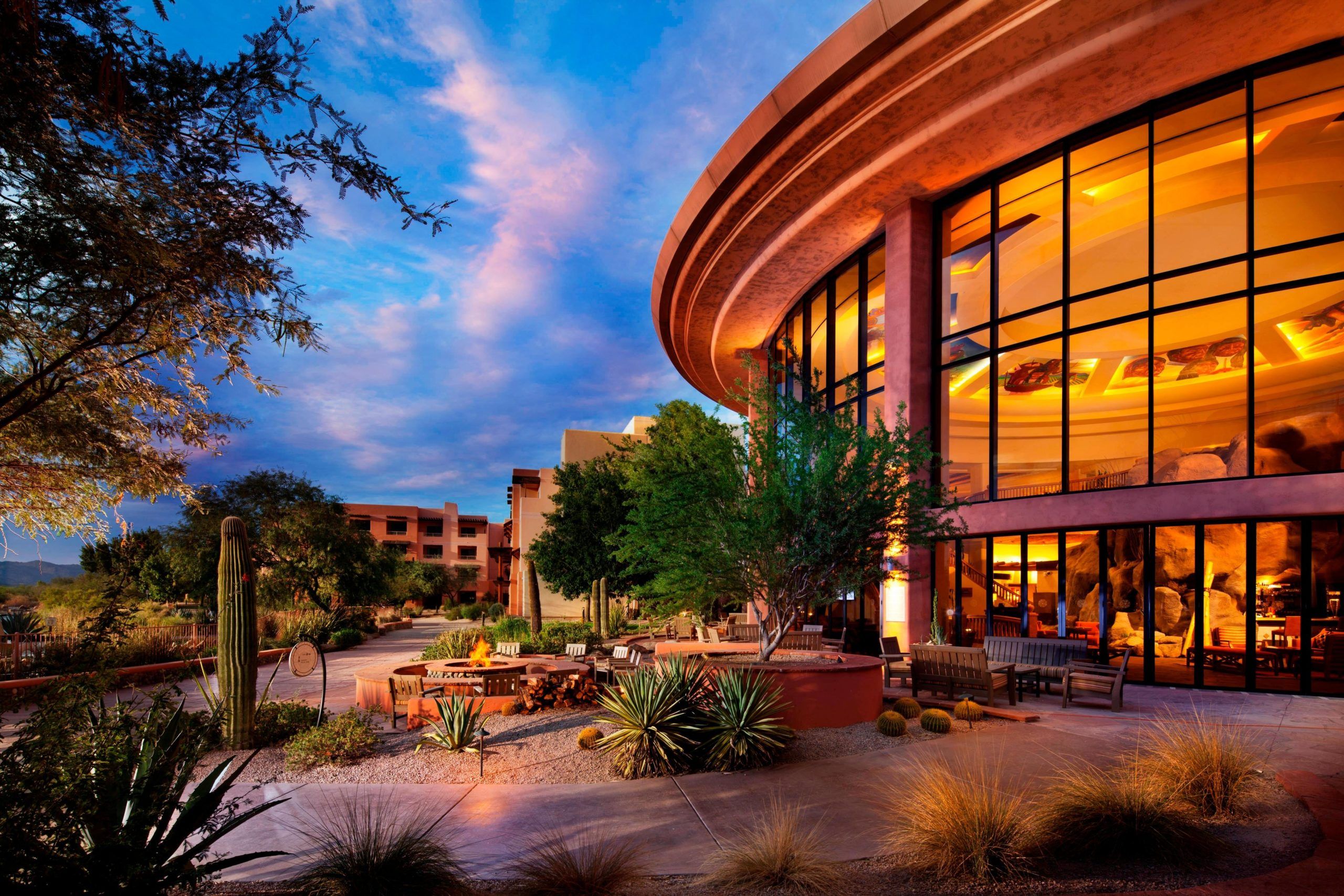 Outside ofPhoenix Resort and Spa Wedding Event Space At Sunset | PartySlate
