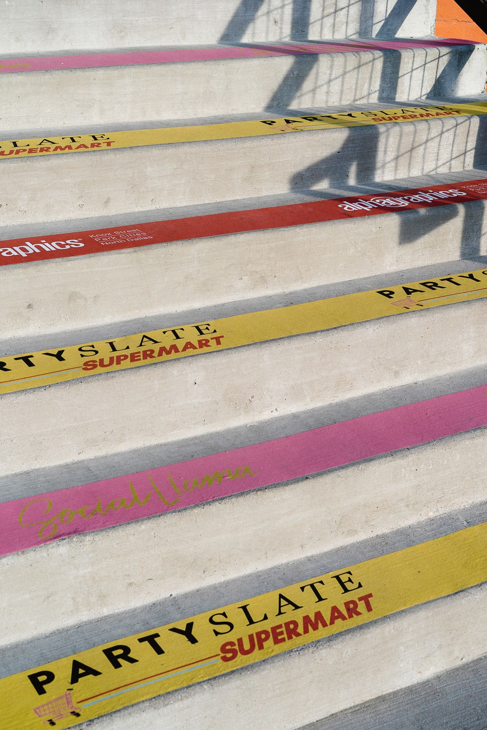 Vibrant PartySlate Supermart at On the Levee in Dallas, Texas