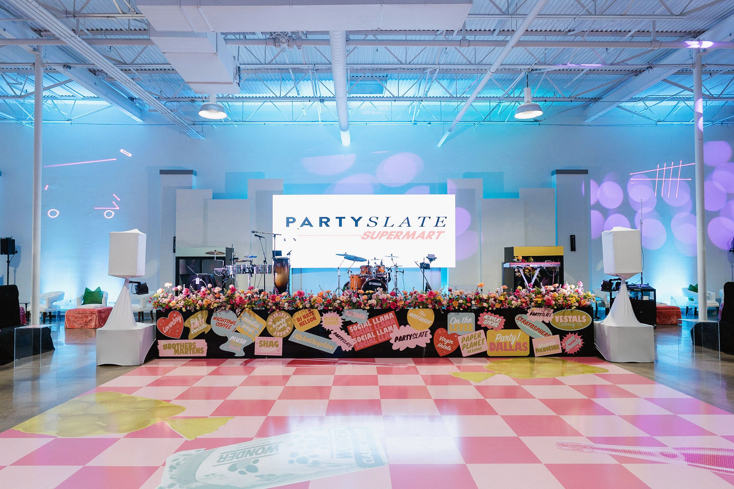 Vibrant PartySlate Supermart at On the Levee in Dallas, Texas