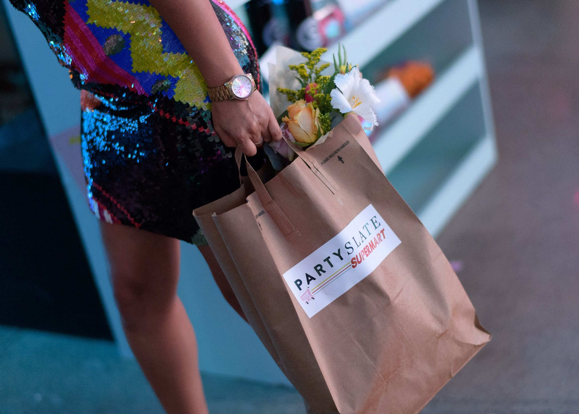 Vibrant PartySlate Supermart at On the Levee in Dallas, Texas