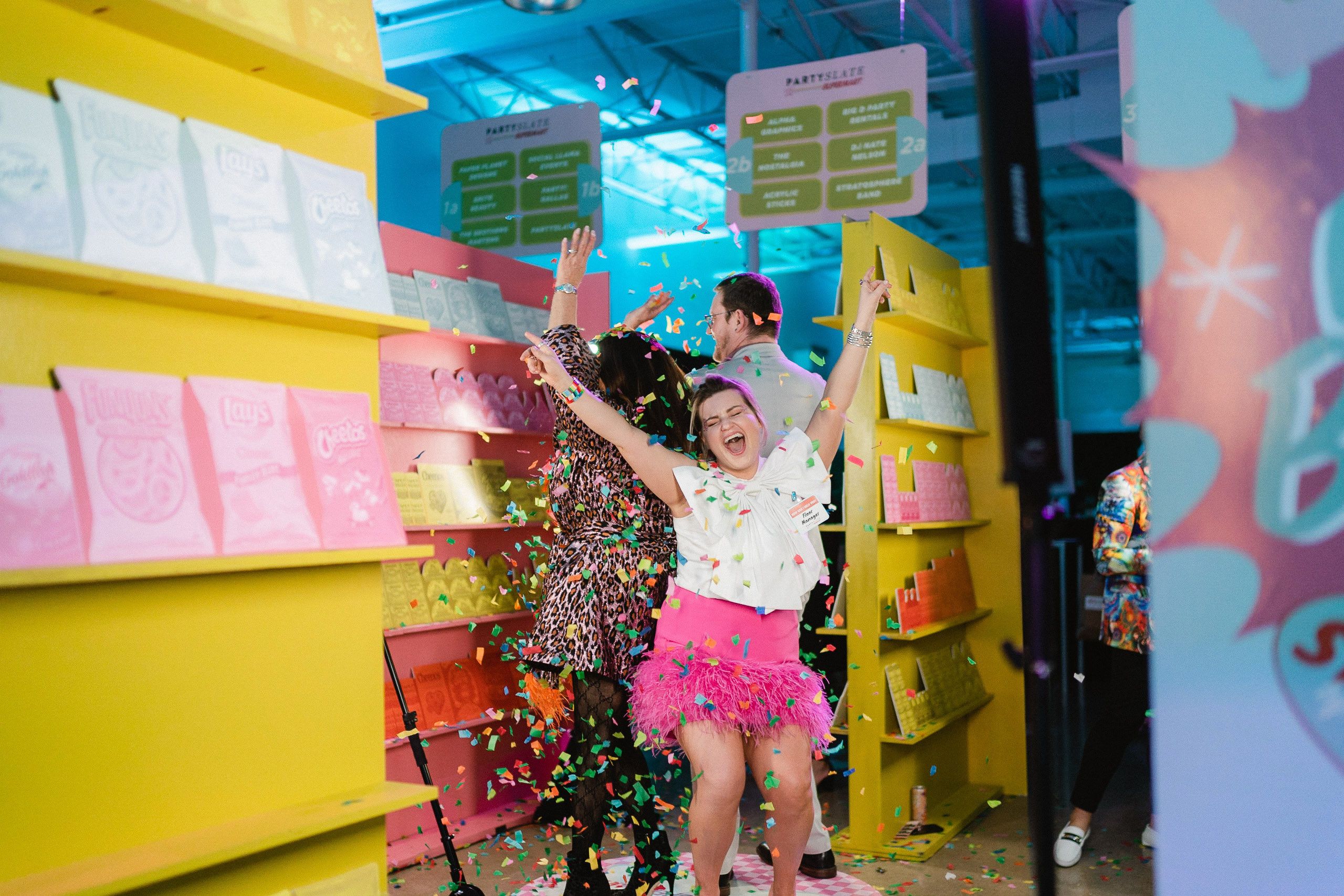 Vibrant PartySlate Supermart at On the Levee in Dallas, Texas