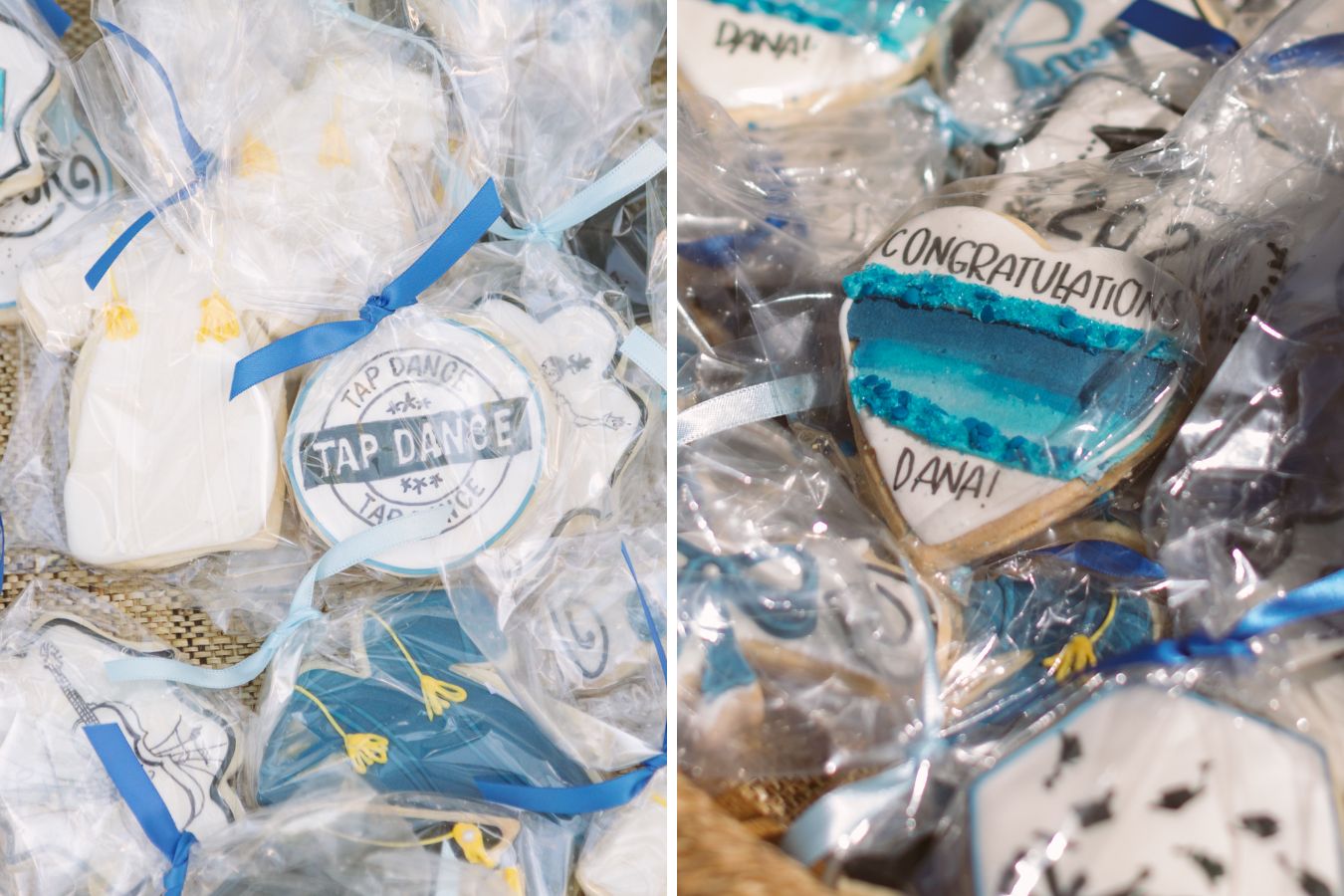perosnalized graduation cookies with blue frosting | PartySlate