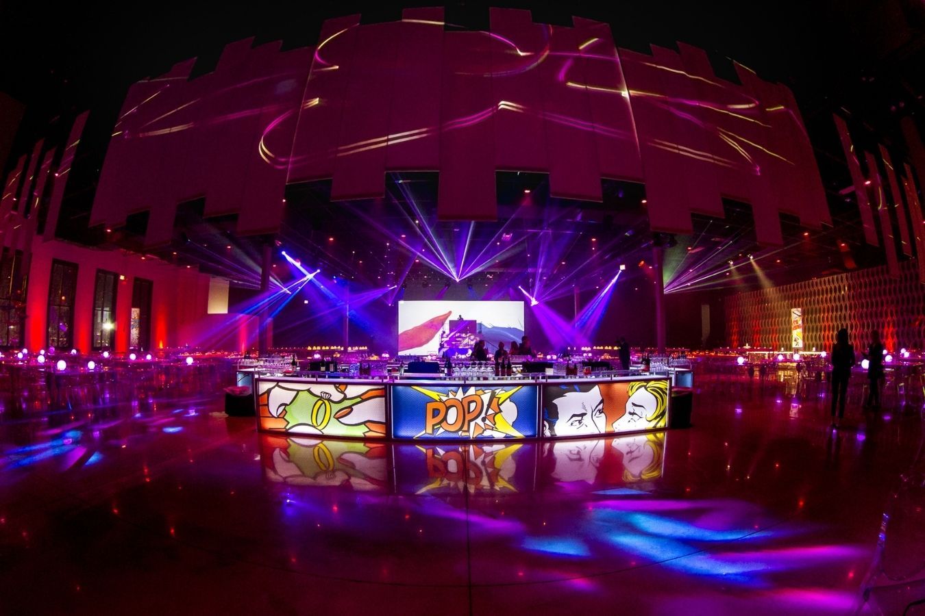 Pop-art inspired corporate party at The Geraghty in Chicago | PartySlate 