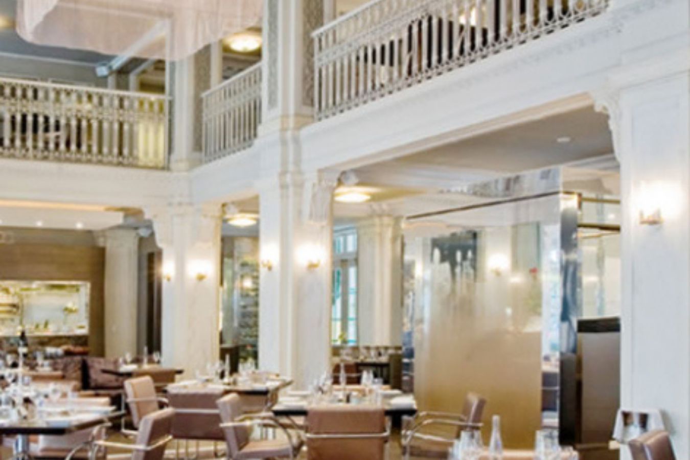 Livingston Restaurant & Bar at The Georgian Terrace Hotel with two stories of private dining space | PartySlate