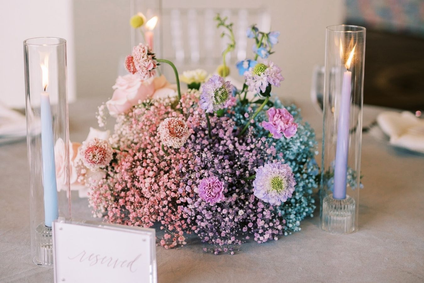 Colorful and whimsical baby shower centerpieces | PartySlate