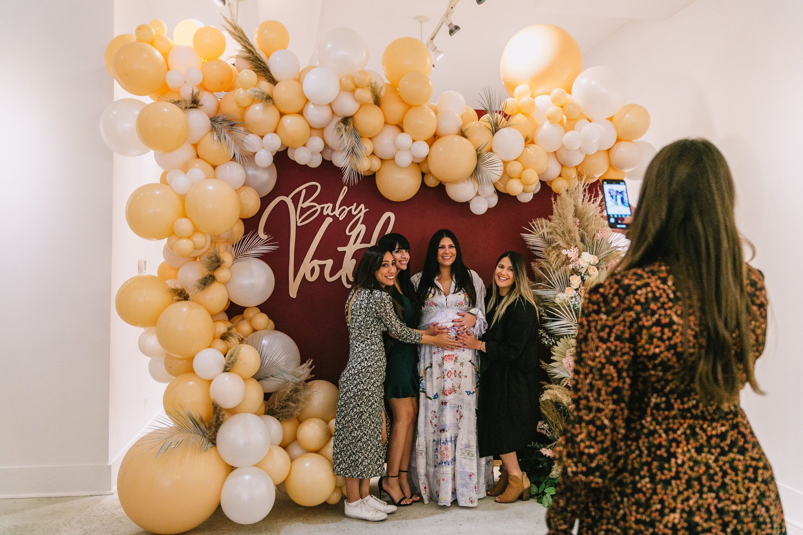 Maroon and Cream Boho Baby Shower , Wildwood Studio, Chicago, Illinois