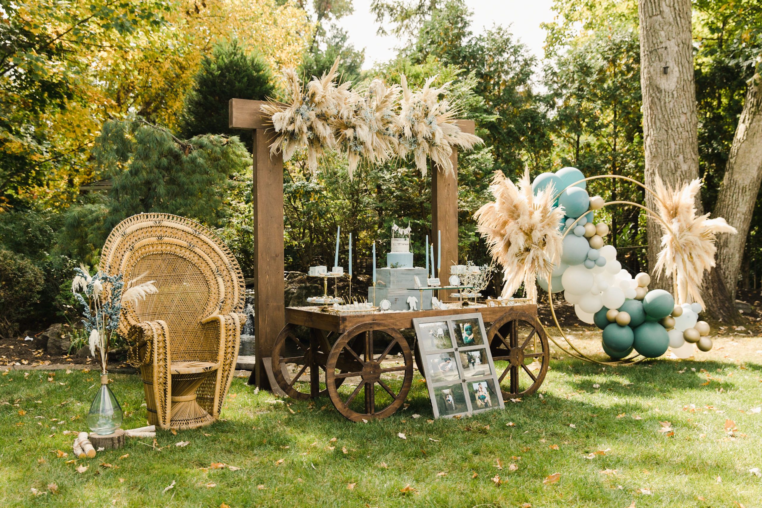 Boho baby shower