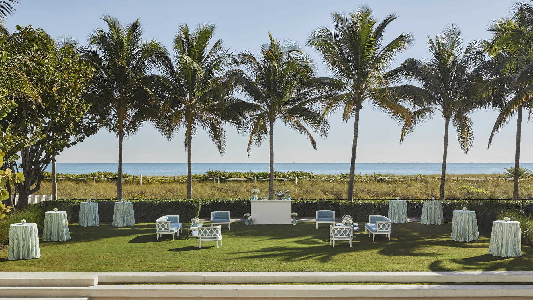 event lawn at Four Seasons Hotel at The Surf Club in Miami | PartySlate