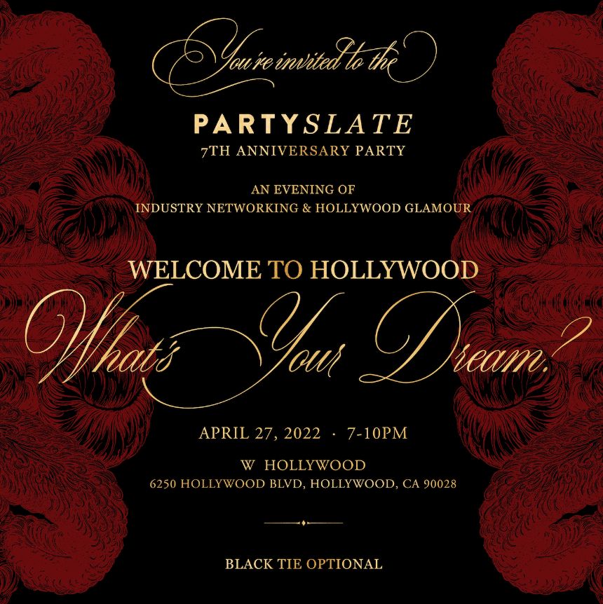 PartySlate event invitation