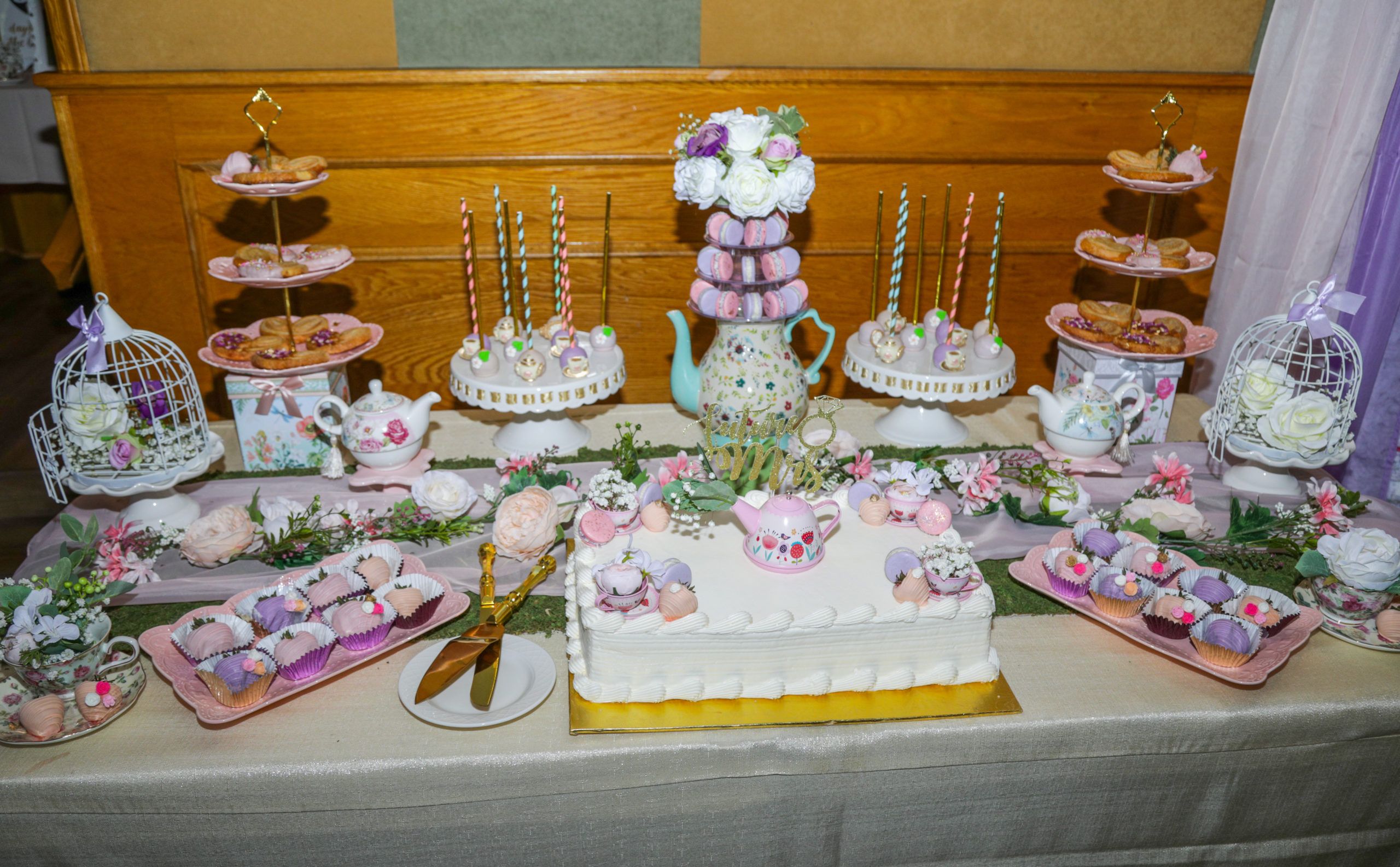 Charming Tea Themed Bridal Shower at Spanish Tavern in Mountainside, New Jersey