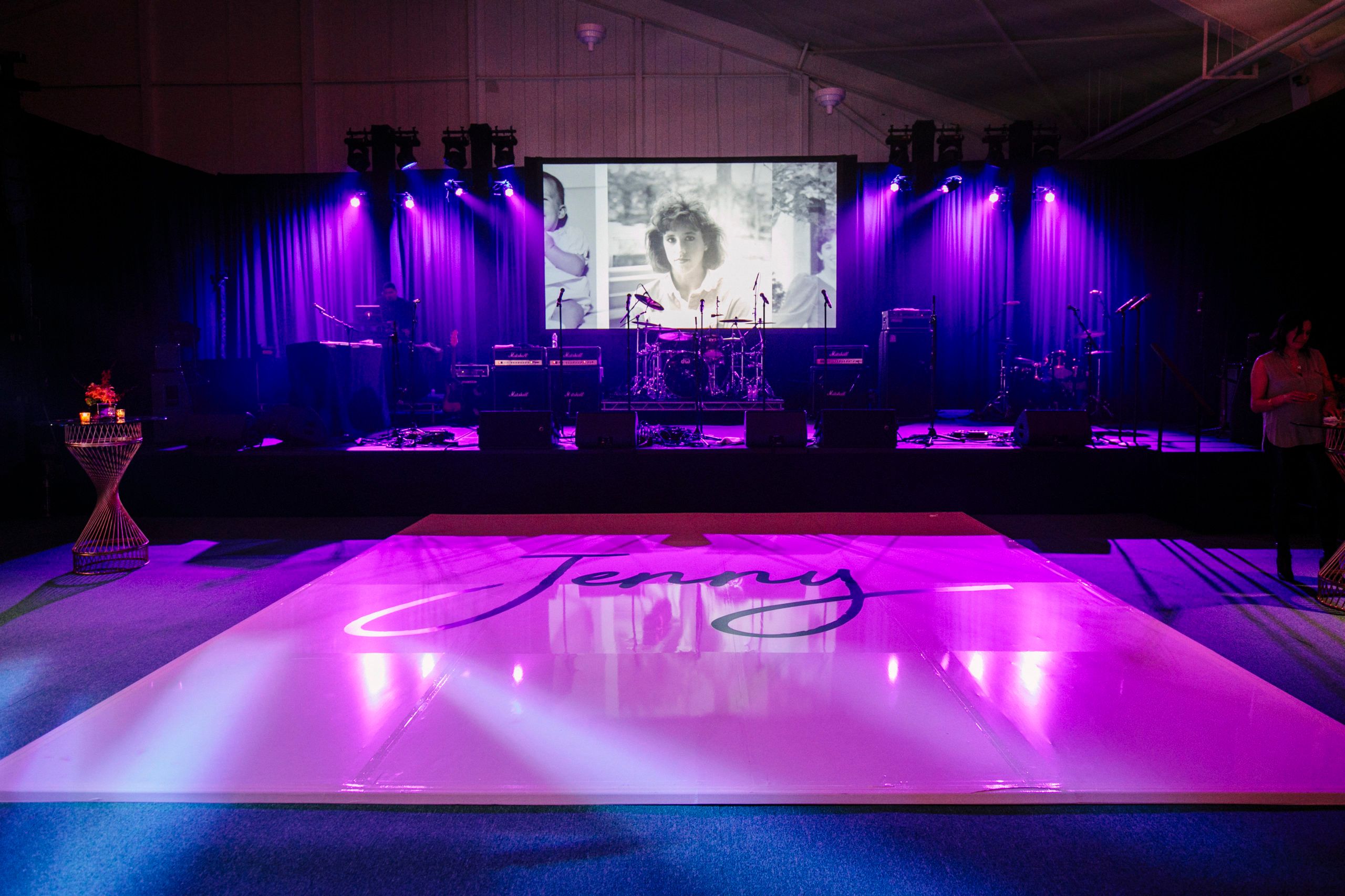 Contemporary Themed 50th Birthday Surprise at the A.C. Nielsen Tennis Center