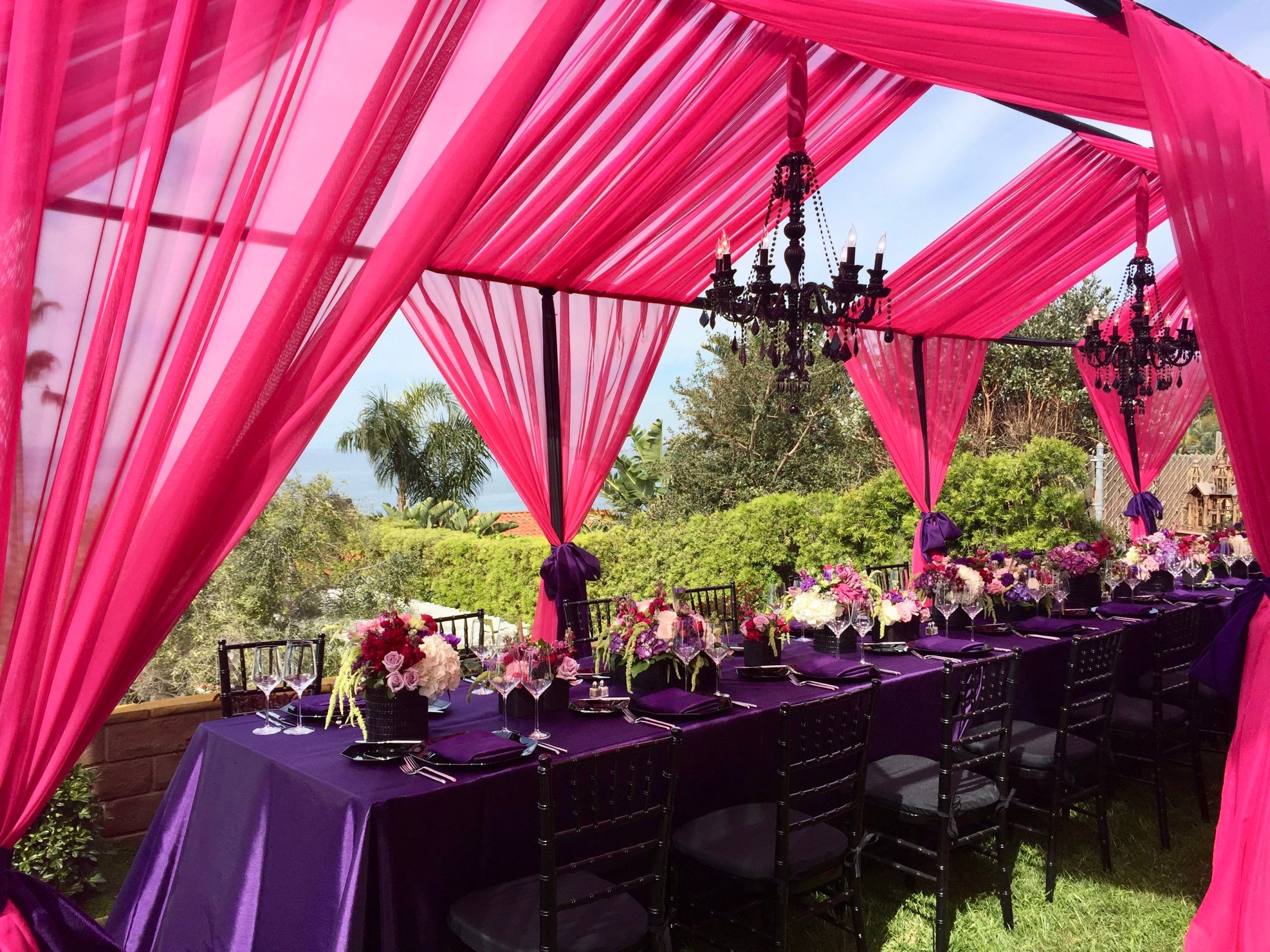 Outdoor Oceanside Bridal Shower in Laguna Beach, CA