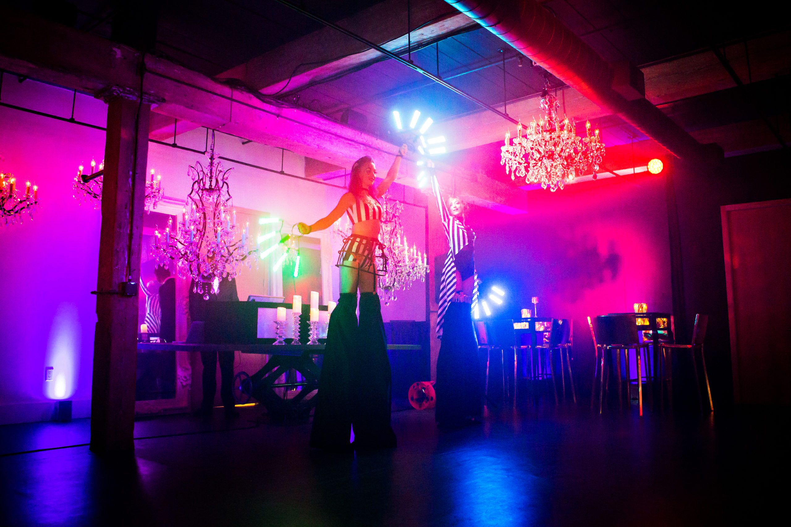 entertainment on dance floor at birthday party | PartySlate
