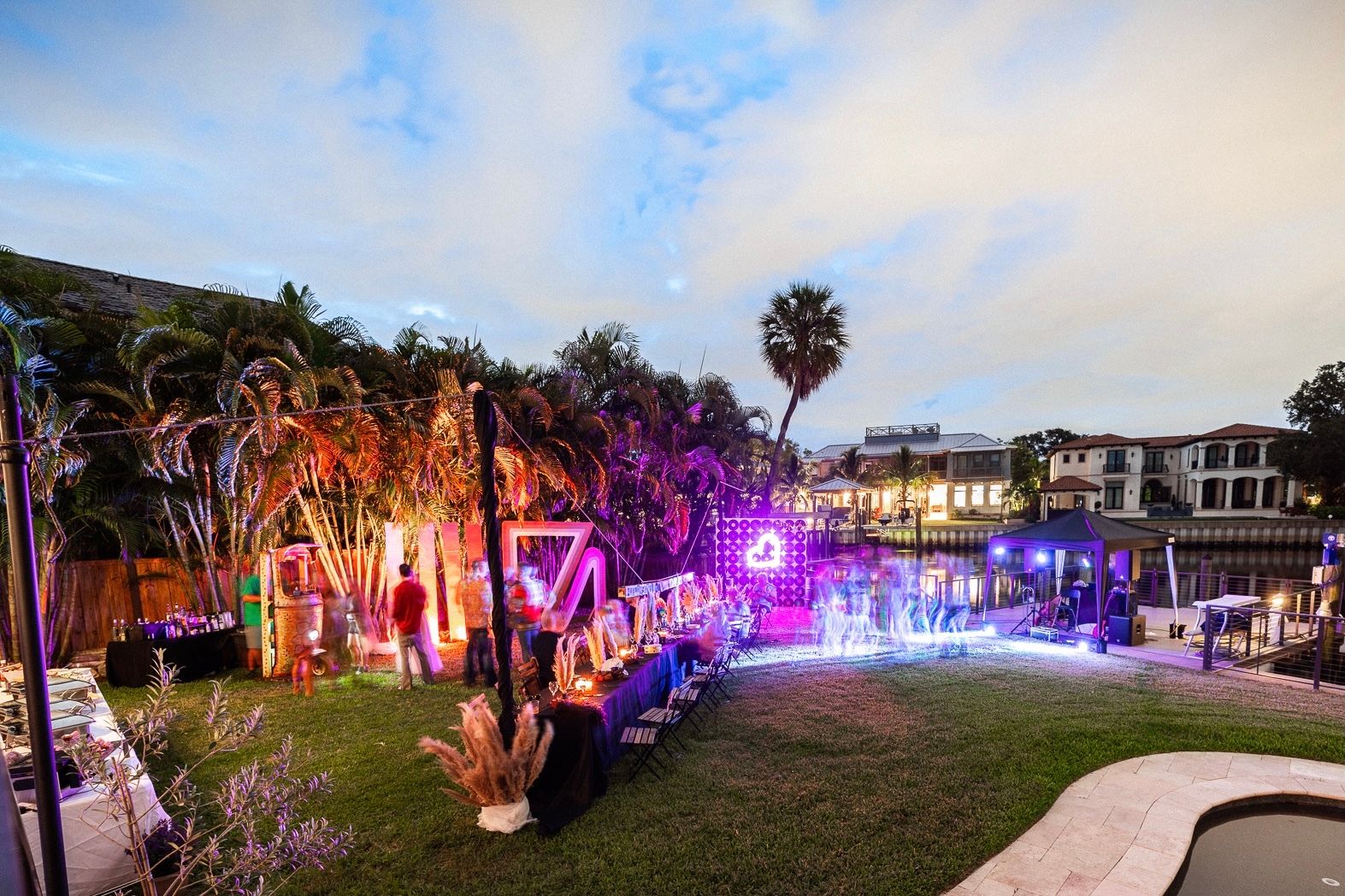 woodstock themed 60th birthday party theme outside party | PartySlate