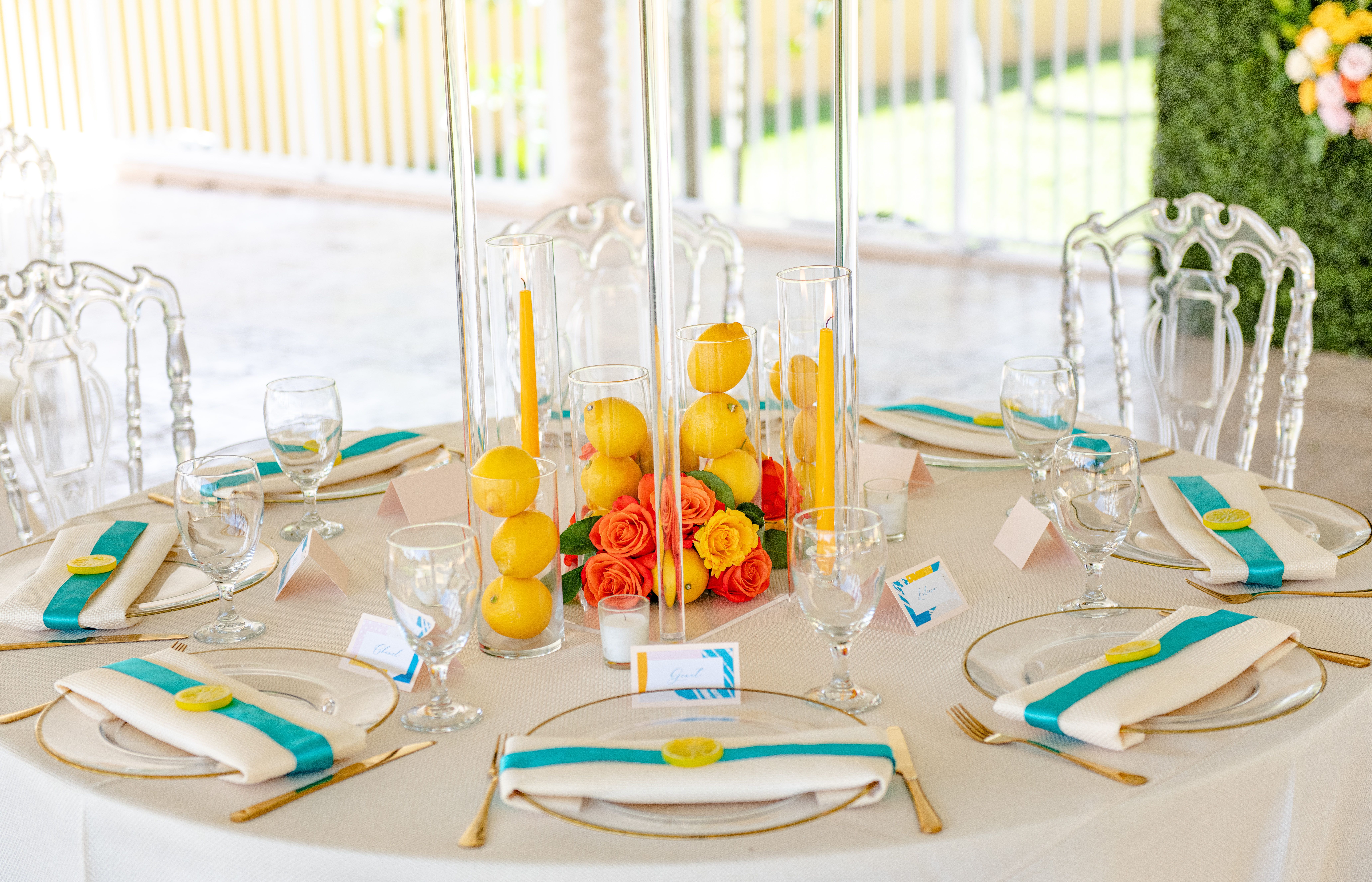 Vibrant Lemon Themed Bridal Shower in Miami, FL
