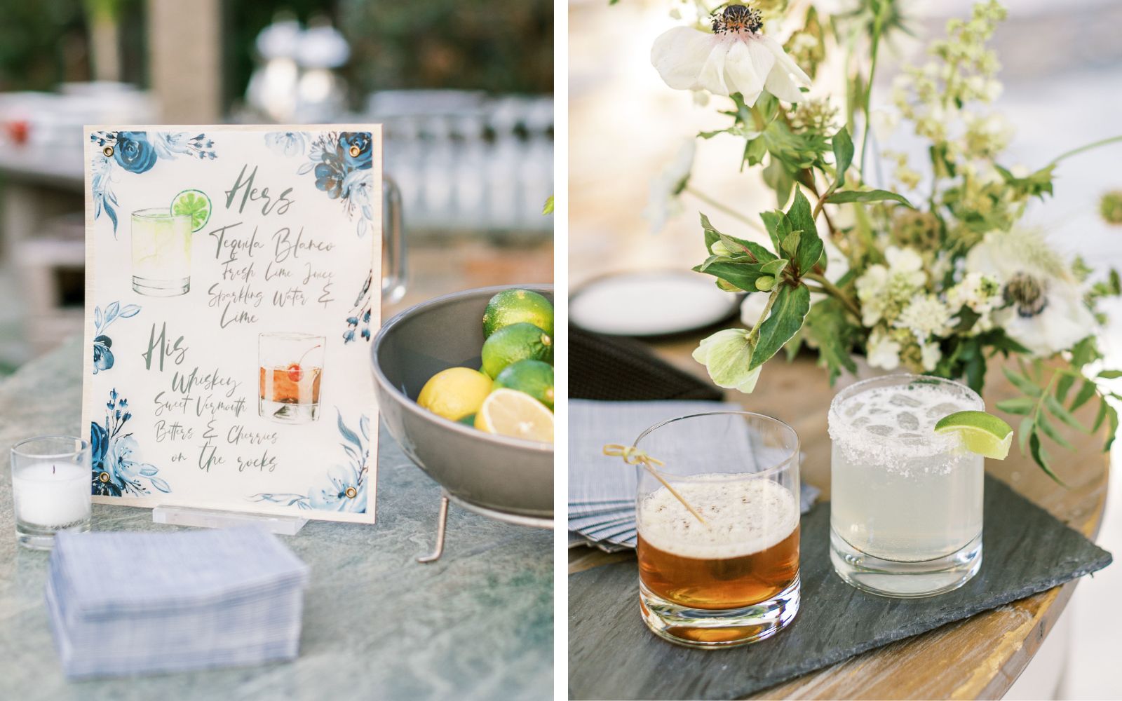 Customized cocktails.