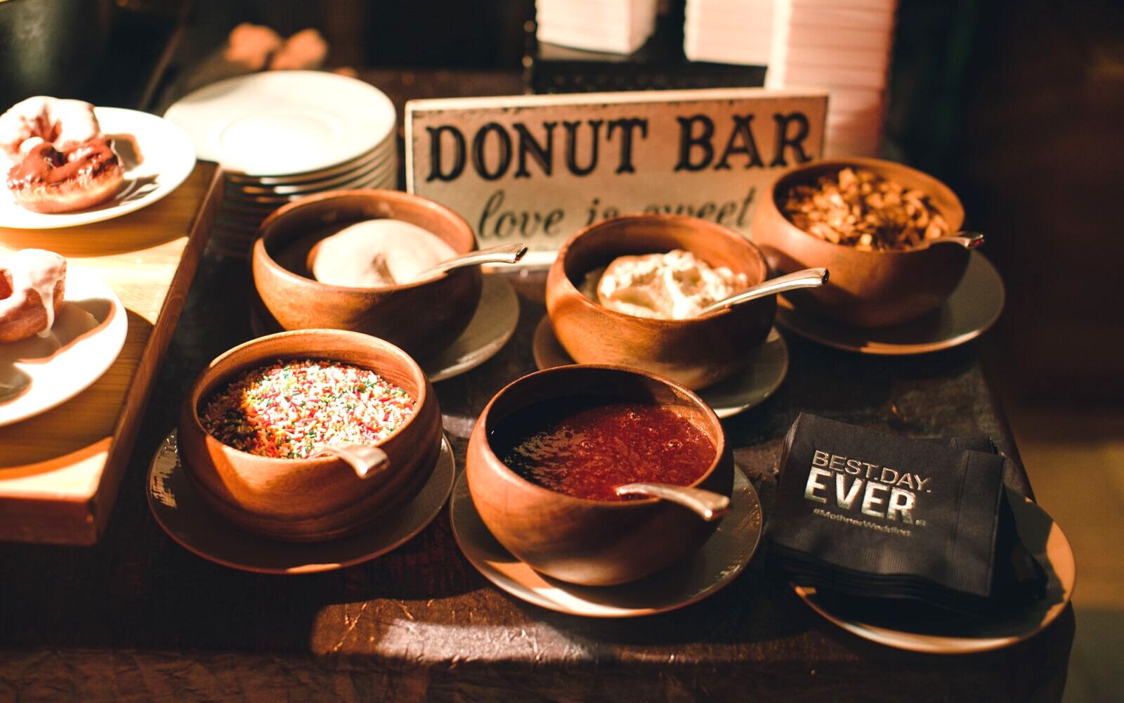 A donut bar.